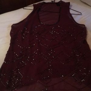 BK Sequined tank top .